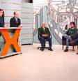 Lasier abordou o episódio em que tomou um choque elétrico ao vivo num programa regional ao tocar em um cacho de uvas durante a abertura da Festa da Uva  Foto: Luiz Munhoz / Ulbra TV