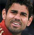 <p>Enturmado no grupo da Espanha, Diego Costa ainda n&atilde;o teve contato direto com o p&uacute;blico brasileiro</p>  Foto: AFP