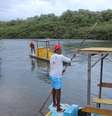 <p>Para chegar aos animais, é necessário usar pequenas embarcações sem motores, que não oferecerem perigo aos peixes-boi </p>  Foto: Leandro Bastos / Terra