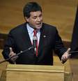 <p>Presidente do Paraguai, Horacio Cartes fala durante a inaugura&ccedil;&atilde;o da 44&ordf; Assembl&eacute;ia Geral da OEA, em Assun&ccedil;&atilde;o, em 3 de junho</p>  Foto: AFP
