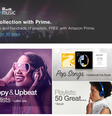 <p>"Prime Music" permite aos assinantes do programa de US$ 99 por ano consigam fazer o streaming ou baixar mais de um milhão de músicas</p>  Foto: Amazon / Reprodução