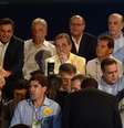 <p>Lideranças do PSDB participaram do lançamento da candidatura de Aécio Neves à Presidência</p>  Foto: Alan Morici / Terra