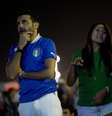 <p>Torcedores apoiaram a seleção italiana na Arena Amazônia</p>  Foto: Mauro Pimentel / Terra