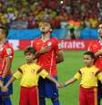 Torcedores cantaram hino chileno à capela nesta sexta-feira contra Austrália  Foto: Getty Images 