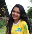 Estudante Amanda dos Santos Soares minimizou o calor de Manaus  Foto: Allan Farina / Terra