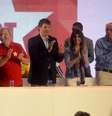 <p>Encontro estadual do PT em São Paulo lançou as candidaturas de Padilha e Suplicy </p>  Foto: Alan Morici / Terra