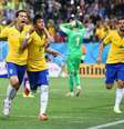 <p>Neymar já fez dois gols na Copa; Até aqui, são 28 no total em oito jogos</p>  Foto: Getty Images 