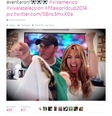 Thalia comemora "vitória" do México  Foto: Twitter / Reprodução
