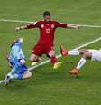 <p>Sergio Ramos manteve a cabe&ccedil;a erguida e exaltou as conquistas recentes da Espanha, mas reconheceu superioridade do Chile</p>  Foto: Reuters