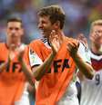 Müller fez três dos quatro gols na vitória sobre Portugal  Foto: Getty Images 