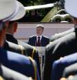 <p>Presidente ucraniano, Petro Poroshenko participa de&nbsp;uma cerim&ocirc;nia de gradua&ccedil;&atilde;o na Universidade Nacional de Defesa da Ucr&acirc;nia, em Kiev, em&nbsp;18 de junho</p>  Foto: Reuters