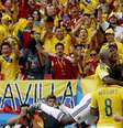 <p>Colômbia contou novamente com grande torcida em Brasília</p>  Foto: Ricardo Matsukawa / Terra