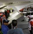 <p>Invasão pelo setor de mídia no Maracanã provocou maior alerta em estádios como o Mané Garrincha</p>  Foto: Ricardo Moraes / Reuters