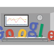 Em novo doodle, chefe aparece durante jogo e funcionários precisam mudar imagem na TV  Foto: Google / Reprodução
