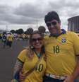 Casal diz que torcida do Brasil vai fazer diferença nesta segunda  Foto: Terra