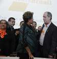 Dilma participou da convenção e cumprimentou Ciro Gomes  Foto: Valter Campanato / Agência Brasil