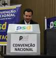 Gilberto Kassab votou na convenção nacional do partido, que a provou apoio ao PT  Foto: Divulgação