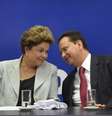 Em convenção nacional, PSD decide apoiar candidatura de Dilma Rousseff nas eleições deste ano. Na foto, a presidente Dilma Rousseff e o presidente nacional do PSD, Gilberto Kassab  Foto: Elza Fiúza / Agência Brasil