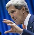 <p>O secret&aacute;rio de Estado norte-americano, John Kerry, participa de entrevista &agrave; imprensa na embaixada dos EUA, em Bagd&aacute;, em 23 de junho</p>  Foto: Reuters