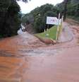 Em Ipumirim, a inundação compromete o abastecimento de água local  Foto: Prefeitura de Ipumirim (SC) / Divulgação