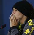 Zagueiro do Brasil David Luiz durante entrevista coletiva em Teresópolis. 20/06/2014  Foto: Marcelo Regua / Reuters