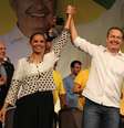 <p>PSB oficializou a candidatura de Eduardo Campos a presidente da Rrepública juntamente com Marina Silva como vice</p>  Foto: PSB / Divulgação