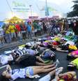 <p>O protesto era por mais educação e contra violência policial</p>  Foto: Daniel Ramalho / Terra