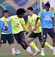 <p>Seleção Brasileira se prepara para encarar a Colômbia</p>  Foto: Gaspar Nóbrega / Vipcomm