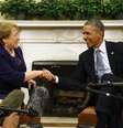 "O Chile foi um modelo de democracia na América Latina", disse o presidente Barack Obama em encontro com Michele Bachelet  Foto: Kevin Lamarque / Reuters