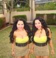 Anna e Lucy gastaram milhares de reais para ficarem ainda mais parecidas  Foto: Facebook