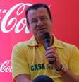 <p>Dunga foi muito questiano após ser eliminado pela Holanda em 2010</p>  Foto: Murilu Dantas / Divulgação