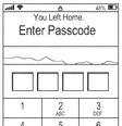 <p>Sistema pode pedir a senha do celular quando detectar que usuário não está mais em casa</p>  Foto: Reprodução/ US Patent and Trademark Office
