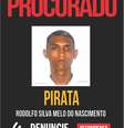 Rodolfo Silva do Nascimento, conhecido como "Pirata", é acusado de liderar ataque à UPP Arará/Mandela, no dia 20 de março  Foto: Reprodução/SSP