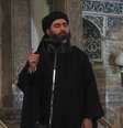 Frame de vídeo divulgado no dia 5 de julho pelo grupo Al-Furqan mostra o que seria Abu Bakr al-Baghdadi, anunciado como o califa Ibrahim, novo líder do Estado Islâmico; o vídeo teria sido feito em uma mesquita de Mosul, no Iraque  Foto: Al Furwan Media / HO / AFP