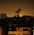 Sete combatentes palestinos morreram e dois eram considerados desaparecidos após ataques na aéreos israelenses na madrugada de domingo para segunda-feira na Faixa de Gaza  Foto: Hatem Moussa / AP
