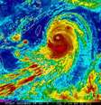Imagem de satélite mostra o tufão a caminho do Japão  Foto: NOAA / EFE