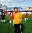 <p>O mediador da equipe Alianza Colômbia, Bernardo Arley, que viu no futebol a chance de sair das drogas.</p>  Foto: Fabio Azevedo / Terra