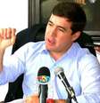 <p>O ex-prefeito opositor de San Crist&oacute;bal&nbsp;Daniel Ceballos, est&aacute; detido h&aacute; quase quatro meses por incitar a viol&ecirc;ncia</p>  Foto: Twitter
