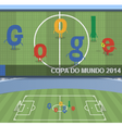 Mascotes dos países criado pelos designers Google aparecem no telão do Marcanã  Foto: Google / Reprodução