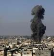 <p>Mísseis israelenses atingem regiões de Rafah, no sul da Faixa de Gaza, em 9 de julho</p><p> </p>  Foto: Hatem Ali / AP
