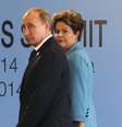 <p>"Após ter o Brasil na presidência dos Brics, será a vez da Rússia, disse Putin</p>  Foto: Nacho Doce  / Reuters