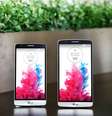 <p>LG G3 Beat à esquerda, ao lado do LG G3</p>  Foto: Divulgação
