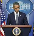 Presidente dos EUA, Barack Obama, em pronunciamento na Casa Branca. 18/07/2014  Foto: Larry Downing / Reuters