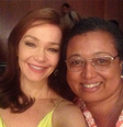 Julia Lemmertz posa com Tânia Toko no Instagram   Foto: @lemmertzju / Reprodução / Reprodução