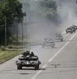 A cidade ucraniana de  Konstantinovka, sendo ocupada por tropas da Ucrânia  Foto: Gleb Garanich / Reuters