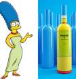 <p>A garrafa de Marge ganhou até uma faixinha vermelha no topo, representando o colar da personagem</p>  Foto: Divulgação