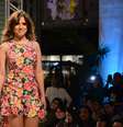<p>Camilla Camargo foi destaque em desfile no Brás, em São Paulo</p>  Foto: Caio Duran / AgNews