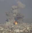 <p>Fuma&ccedil;a e chamas s&atilde;o vistas em Gaza ap&oacute;s ataque israelense</p>  Foto: Ahmed Zakot / Reuters