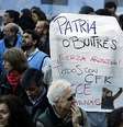 <p>Protesto contra os 'abutres'&nbsp;em Buenos Aires</p>  Foto: Reuters