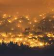 <p>Foto do Parque Nacional de Yosemite tomado pelas chamas em 28 de julho</p>  Foto: Stuart Palley / EFE